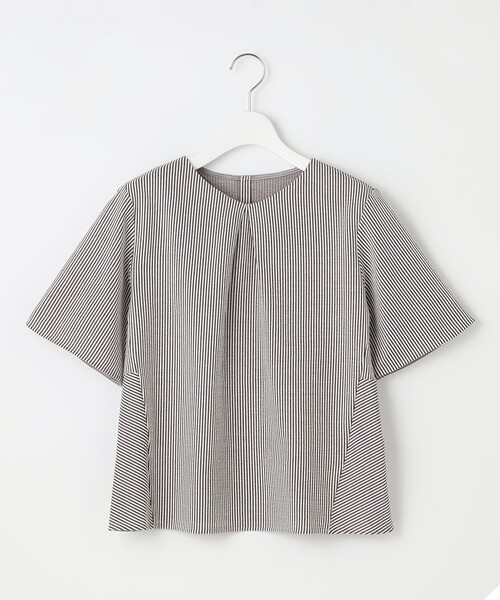 J.PRESS(ジェイプレス)の「【洗える・抗菌防臭・吸水速乾】サッカージャージー ペプラム カットソー(Tシャツ/カットソー・レディース・イエロー系1/ブルー系1/ふじ色系1/ブラウン系1・T13/T15)」の17枚目の写真