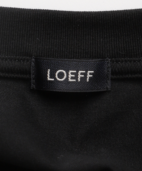 〈FRAMeWORK 〉LOEFF 別注スビン天竺VネックTシャツ/ネイビー FRAMeWORK（フレームワーク）の「LOEFF/ロエフ 別注スビン天竺V