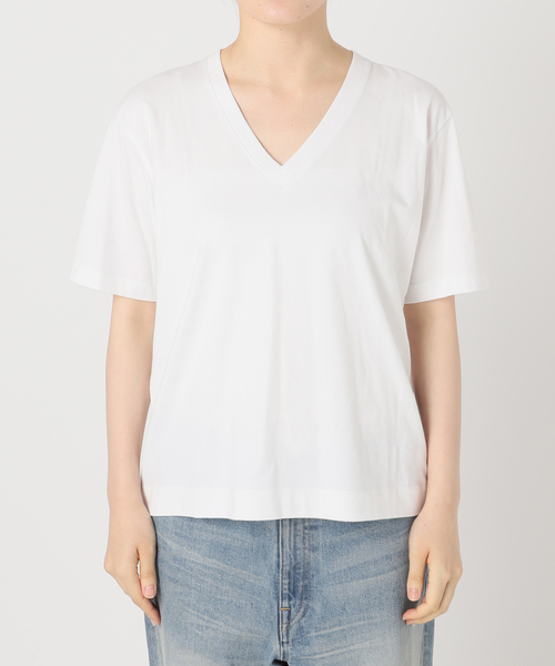 FRAMeWORK LOEFF ロエフ 別注スビン天竺VネックTシャツ フレームワーク FRAMeWORK ≪追加≫LOEFF/ロエフ 別注スビン天竺