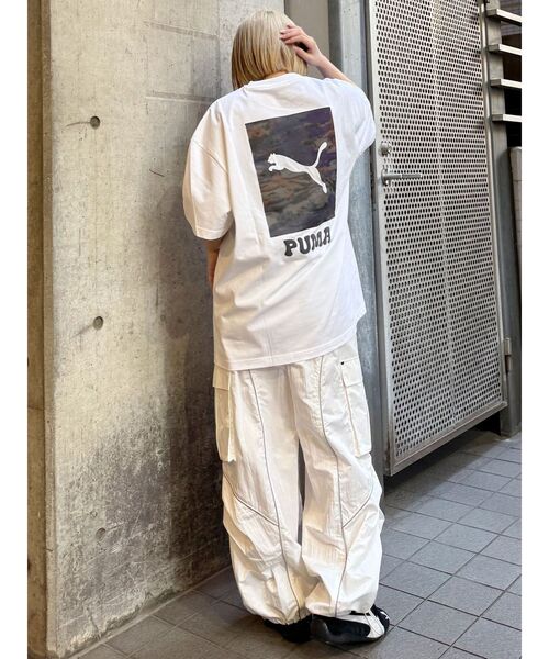 PUMA(プーマ)の「PUMA MURUA SS TEE(Tシャツ/カットソー・レディース・ホワイト/ブラック・FREE)」の3枚目の写真