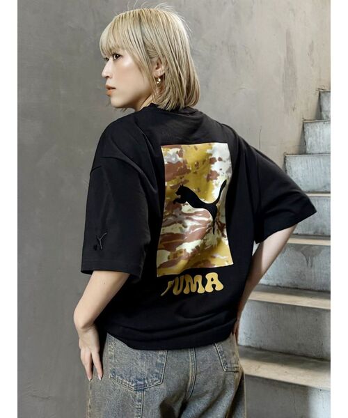 PUMA(プーマ)の「PUMA MURUA SS TEE(Tシャツ/カットソー・レディース・ホワイト/ブラック・FREE)」の6枚目の写真