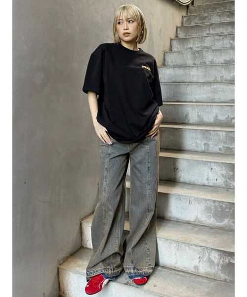 PUMA(プーマ)の「PUMA MURUA SS TEE(Tシャツ/カットソー・レディース・ホワイト/ブラック・FREE)」の7枚目の写真