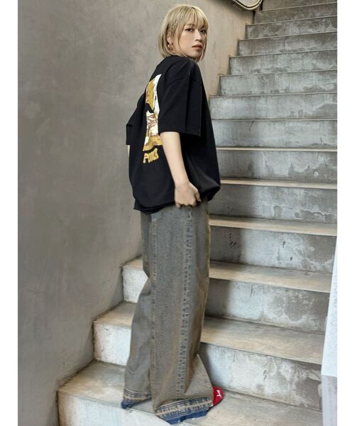 PUMA(プーマ)の「PUMA MURUA SS TEE(Tシャツ/カットソー・レディース・ホワイト/ブラック・FREE)」の9枚目の写真