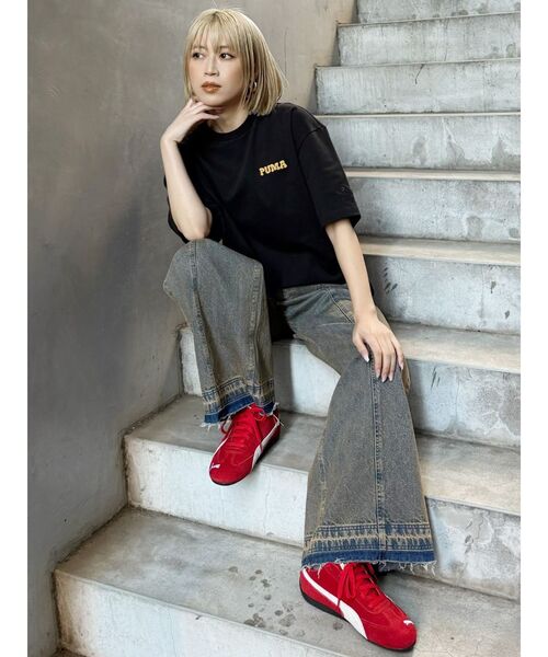 PUMA(プーマ)の「PUMA MURUA SS TEE(Tシャツ/カットソー・レディース・ホワイト/ブラック・FREE)」の10枚目の写真