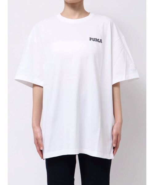 PUMA(プーマ)の「PUMA MURUA SS TEE(Tシャツ/カットソー・レディース・ホワイト/ブラック・FREE)」の11枚目の写真