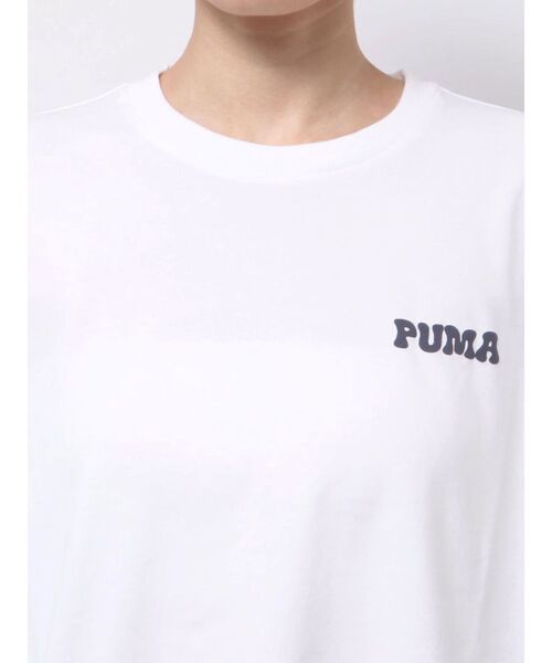 PUMA(プーマ)の「PUMA MURUA SS TEE(Tシャツ/カットソー・レディース・ホワイト/ブラック・FREE)」の14枚目の写真