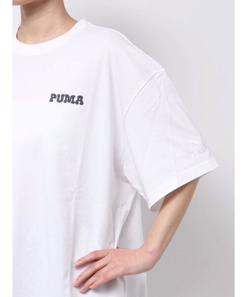 PUMA(プーマ)の「PUMA MURUA SS TEE(Tシャツ/カットソー・レディース・ホワイト/ブラック・FREE)」の15枚目の写真
