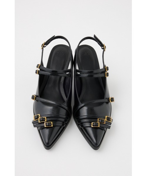 SLY（スライ）の「BELTED SLING PUMPS ベルティド スリング パンプス（パンプス・レディース・ブラック/アイボリー・MEDIUM/SMALL/LARGE）」の20枚目の写真