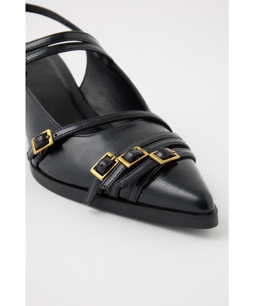 SLY（スライ）の「BELTED SLING PUMPS ベルティド スリング パンプス（パンプス・レディース・ブラック/アイボリー・MEDIUM/SMALL/LARGE）」の17枚目の写真