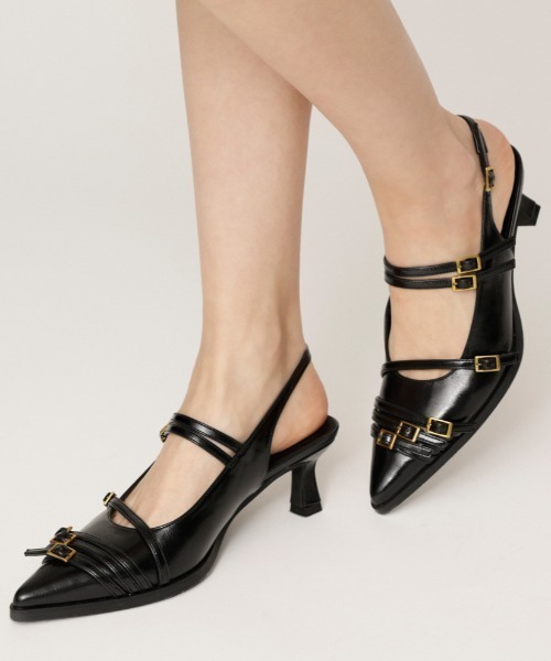 BELTED SLING PUMPS ベルティド スリング パンプス（パンプス