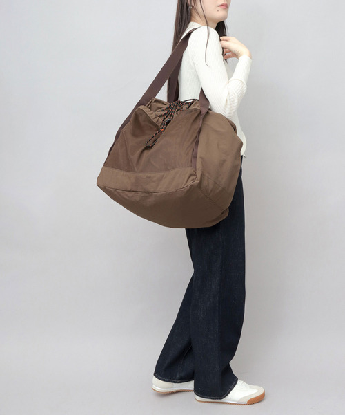 撥水ナイロン 大容量 ワンショルダー 巾着 トートバッグ 信玄