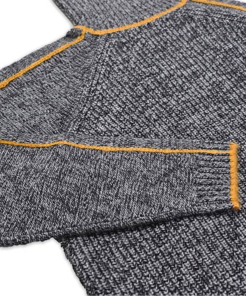 sneeuw(スニュウ)の「ラインタートルニット(ニット/セーター・レディース・ブラック/グリーン・1/3)」の9枚目の写真