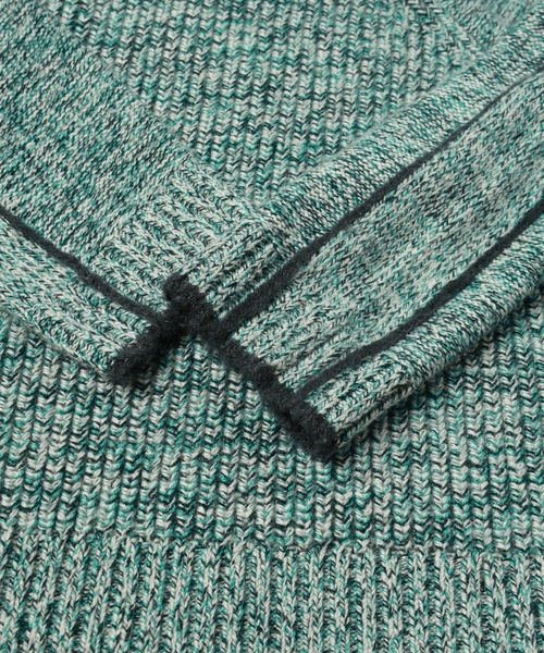 sneeuw(スニュウ)の「ラインタートルニット(ニット/セーター・レディース・ブラック/グリーン・1/3)」の17枚目の写真