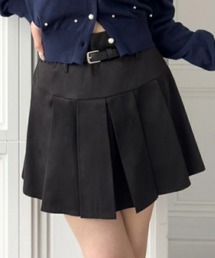 clear | ベルト付きボックスプリーツミニスカート[着回し力抜群 ガーリー]≪SS新作≫(スカート)
