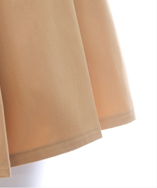 clear（クリア）の「ベルト付きボックスプリーツミニスカート[着回し力抜群 ガーリー]≪SS新作≫（スカート・レディース・ブラック/ベージュ・S/M）」の16枚目の写真