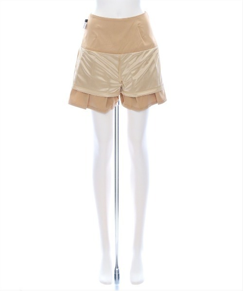 clear（クリア）の「ベルト付きボックスプリーツミニスカート[着回し力抜群 ガーリー]≪SS新作≫（スカート・レディース・ブラック/ベージュ・S/M）」の14枚目の写真