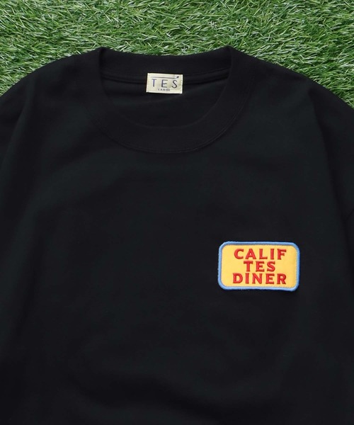 The Endless Summer(エンドレスサマー)の「TES CALIFORNIA DINER EMB BIG T-SHIRT / ビッグシルエットTシャツ(Tシャツ/カットソー・メンズ・ホワイト/ブラック/ブラウン/ネイビー・X-LARGE/LARGE/MEDIUM/SMALL)」の12枚目の写真