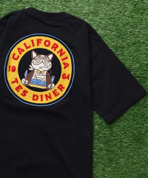 The Endless Summer(エンドレスサマー)の「TES CALIFORNIA DINER EMB BIG T-SHIRT / ビッグシルエットTシャツ(Tシャツ/カットソー・メンズ・ホワイト/ブラック/ブラウン/ネイビー・X-LARGE/LARGE/MEDIUM/SMALL)」の14枚目の写真