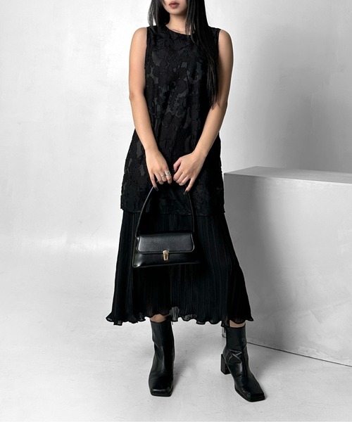 LVEU.(ラブユ.)の「【LVEU.】クラシックハンドバッグ / バッグ 鞄 BAG ハンドバッグ クラシカル フォーマル 合成皮革 合皮 ブラック ZOZOTOWN限定(ハンドバッグ・レディース・ブラック・FREE)」の8枚目の写真