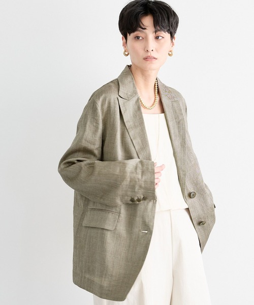 極美品 バンヤードストーム ラミーライトジャケット リネン М 