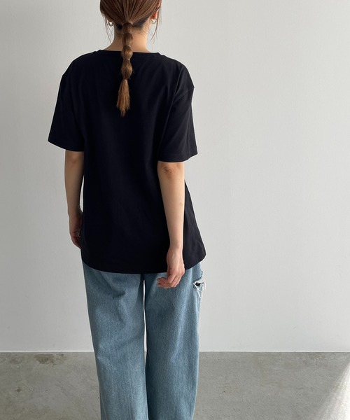 TOMMY HILFIGER（トミーヒルフィガー）の「【TOMMY HILFIGER】Men's Core Tommy Logo Tee（Tシャツ/カットソー・レディース・ホワイト/ブラック/ネイビー/グレー・LARGE）」の13枚目の写真