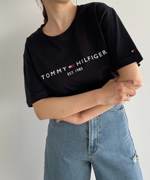 TOMMY HILFIGER（トミーヒルフィガー）の「【TOMMY HILFIGER】Men's Core Tommy Logo Tee（Tシャツ/カットソー・レディース・ホワイト/ブラック/ネイビー/グレー・LARGE）」の16枚目の写真