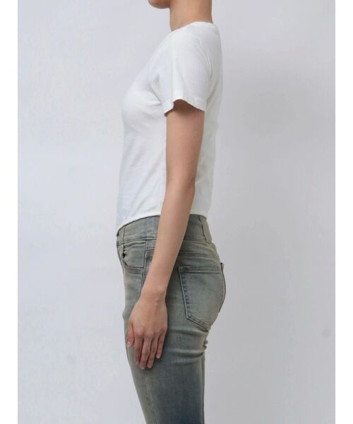 EMODA（エモダ）の「ハングストリングTシャツ（Tシャツ/カットソー・レディース・ホワイト/ネイビー/ブラック・FREE）」の6枚目の写真