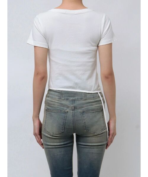 EMODA（エモダ）の「ハングストリングTシャツ（Tシャツ/カットソー・レディース・ホワイト/ネイビー/ブラック・FREE）」の7枚目の写真