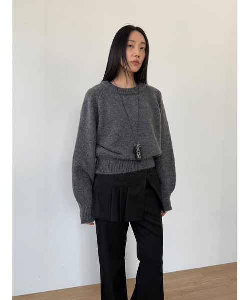 Didot.showroom（ディドット ショールーム）の「ブーツカットスラックス（スラックス・レディース・ブラック/ブラウン・S/M）」の6枚目の写真