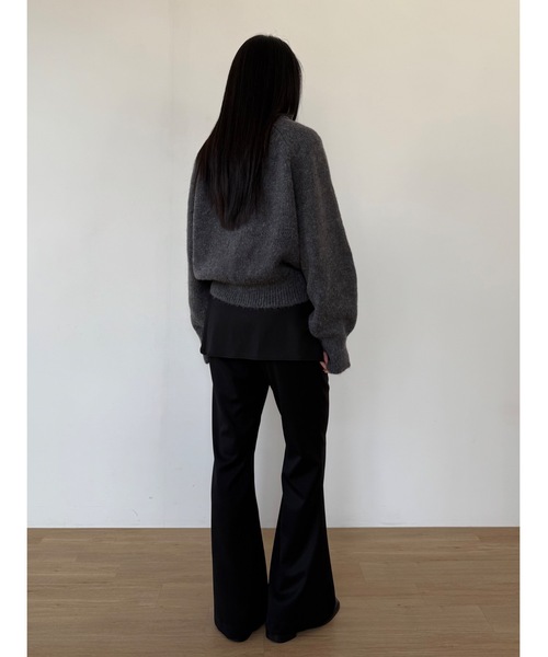 Didot.showroom（ディドット ショールーム）の「ブーツカットスラックス（スラックス・レディース・ブラック/ブラウン・S/M）」の8枚目の写真