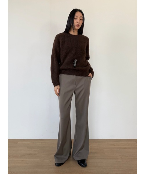 Didot.showroom（ディドット ショールーム）の「ブーツカットスラックス（スラックス・レディース・ブラック/ブラウン・S/M）」の11枚目の写真