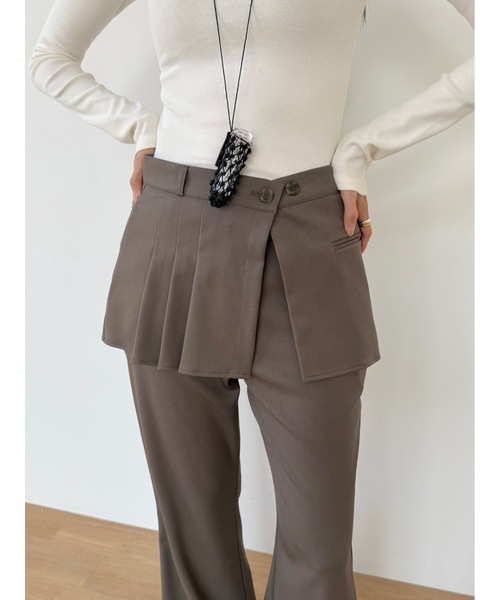 Didot.showroom（ディドット ショールーム）の「ブーツカットスラックス（スラックス・レディース・ブラック/ブラウン・S/M）」の15枚目の写真
