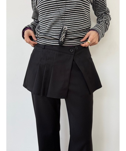 Didot.showroom（ディドット ショールーム）の「ブーツカットスラックス（スラックス・レディース・ブラック/ブラウン・S/M）」の21枚目の写真