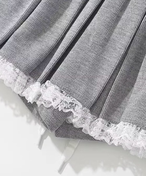 LA POMME petit(ラポミ・プチ)の「Sweet Lace Sweat Set Up(セットアップ・レディース・グレー・SMALL/MEDIUM/LARGE)」の10枚目の写真