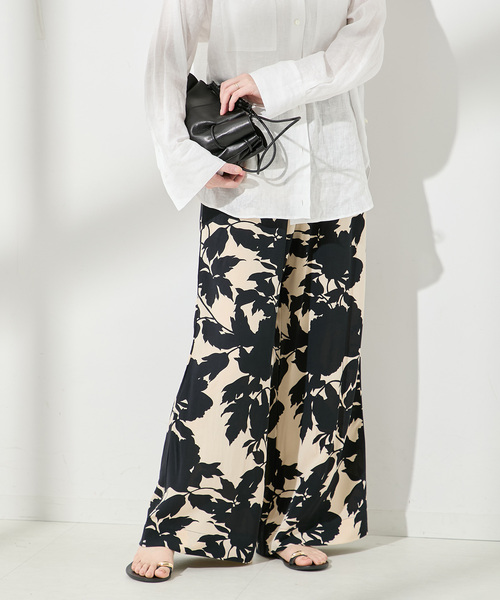 journal standard L'essage（ジャーナルスタンダードレサージュ）の「《別注》【LUSANA / ルサーナ】CICI PANTS：パンツ（その他パンツ・レディース・ブラック系その他/オートミール・X-SMALL/SMALL）」の6枚目の写真