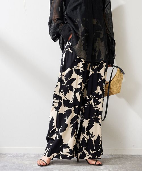 journal standard L'essage（ジャーナルスタンダードレサージュ）の「《別注》【LUSANA / ルサーナ】CICI PANTS：パンツ（その他パンツ・レディース・ブラック系その他/オートミール・X-SMALL/SMALL）」の12枚目の写真