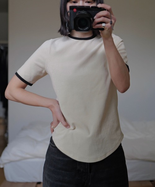 【インフルエンサーkuronekoさんコラボ】パイルリンガーTシャツ インフルエンサーkuronekoさんコラボ】パイルリンガーTシャツ（T