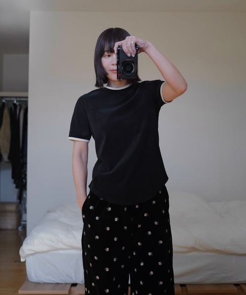 【インフルエンサーkuronekoさんコラボ】パイルリンガーTシャツ インフルエンサーkuronekoさんコラボ】パイルリンガーTシャツ（T