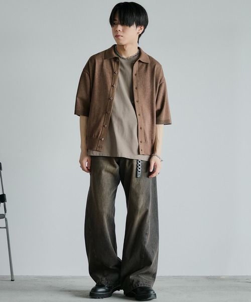 T/C BASIC HALF SLEEVE KNIT SHIRT（シャツ/ブラウス）｜WYM