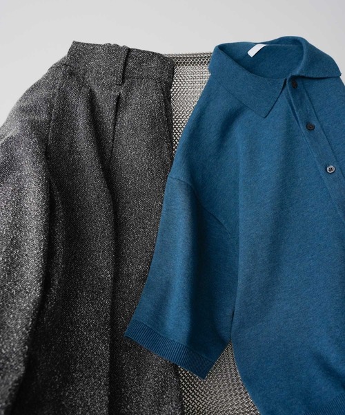 T/C BASIC HALF SLEEVE KNIT SHIRT（シャツ/ブラウス）｜WYM
