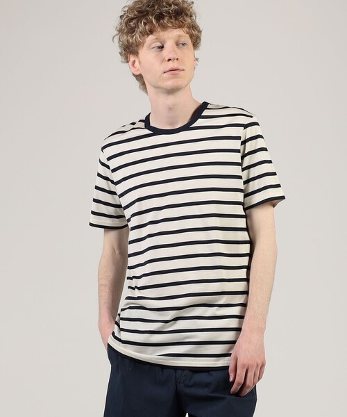 SUNSPEL(サンスペル)の「SUNSPELコットン クルーネックTシャツ(Tシャツ/カットソー・メンズ・ブルー系その他2/ブラウン系その他/グレー系その他・M/L/S)」の4枚目の写真