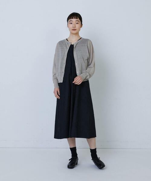 LOISIR（ロワズィール）の「チキンエンブロイダリーAラインワンピース（ワンピース・レディース・ブラック・FREE）」の9枚目の写真