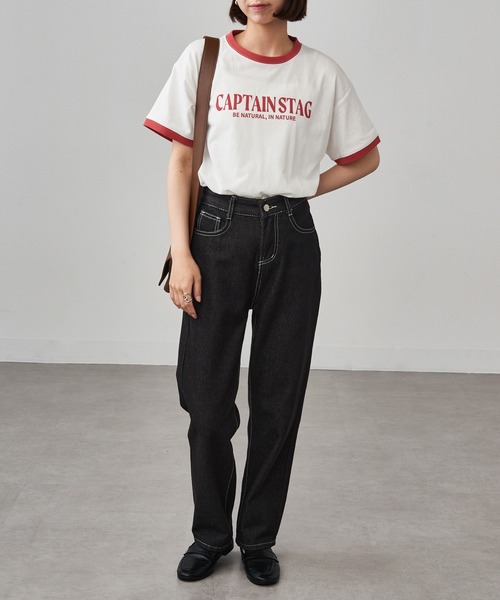 CAPTAIN STAG（キャプテンスタッグ）の「【CAPTAIN STAG】8051461 OE天竺リンガープリントTシャツ（Tシャツ/カットソー・レディース・グレー/ホワイト系その他2/ホワイト系1・LL/M/L）」の8枚目の写真