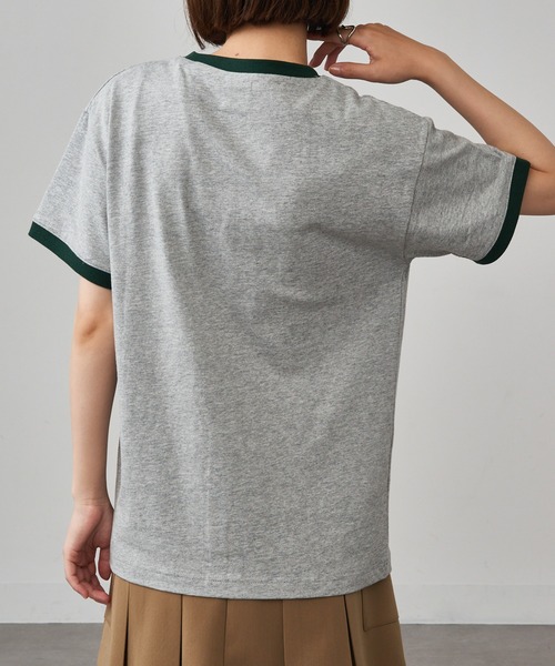 CAPTAIN STAG（キャプテンスタッグ）の「【CAPTAIN STAG】8051461 OE天竺リンガープリントTシャツ（Tシャツ/カットソー・レディース・グレー/ホワイト系その他2/ホワイト系1・LL/M/L）」の14枚目の写真