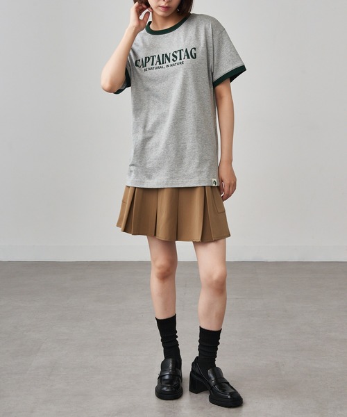 CAPTAIN STAG（キャプテンスタッグ）の「【CAPTAIN STAG】8051461 OE天竺リンガープリントTシャツ（Tシャツ/カットソー・レディース・グレー/ホワイト系その他2/ホワイト系1・LL/M/L）」の15枚目の写真