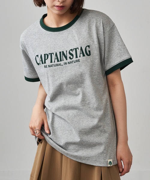 CAPTAIN STAG（キャプテンスタッグ）の「【CAPTAIN STAG】8051461 OE天竺リンガープリントTシャツ（Tシャツ/カットソー・レディース・グレー/ホワイト系その他2/ホワイト系1・LL/M/L）」の10枚目の写真