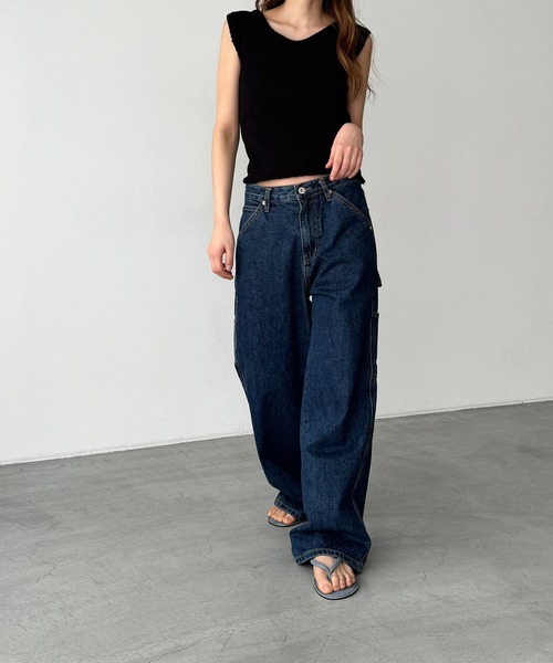 CANAL JEAN(キャナルジーン)の「El mar ペインターデニムパンツ 507(デニムパンツ・レディース・インディゴブルー・SMALL/MEDIUM)」の3枚目の写真
