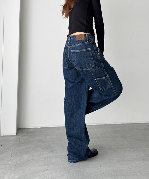 CANAL JEAN El mar ペインターデニムパンツ　Sサイズ El mar ペインターデニムパンツ（デニムパンツ）｜CANAL JEAN