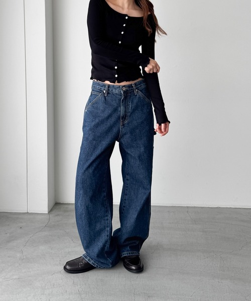 CANAL JEAN(キャナルジーン)の「El mar ペインターデニムパンツ(デニムパンツ・レディース・インディゴブルー・SMALL/MEDIUM)」の3枚目の写真