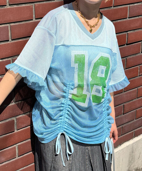 tシャツ メッシュナンバリングシャーリングTee レディース メッシュナンバリングシャーリングTee（Tシャツ/カットソー